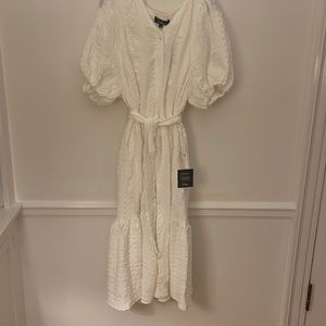 All white lulu dress size medium